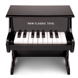 New Classic Toys - Piano - Zwart - 18 toetsen